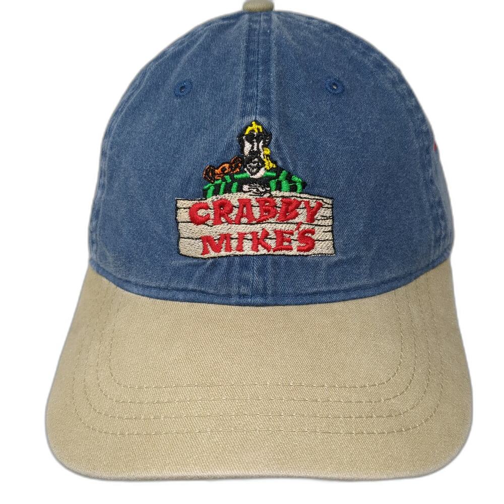 OTTO Crabby Mikes Seafood Surfside Beach SC Blue Baseball Cap One Size Hat